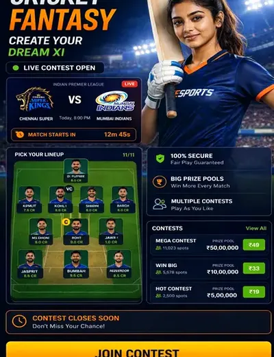 Bancodigital (banco digital) fantasy cricket & matchday visual 3
